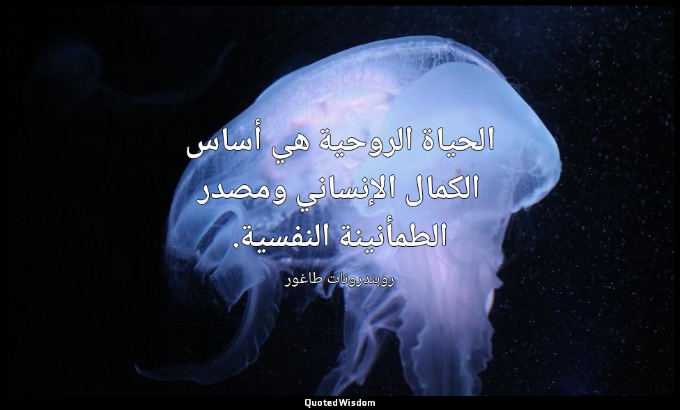 الحياة الروحية هي أساس الكمال الإنساني ومصدر الطمأنينة النفسية. — روبندرونات طاغور