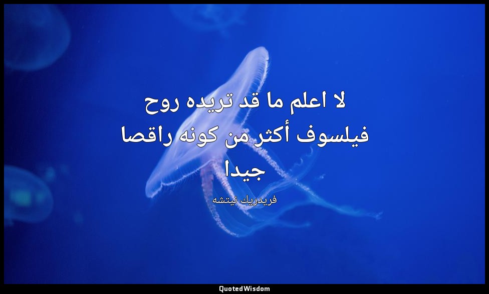 لا اعلم ما قد تريده روح فيلسوف أكثر من كونه راقصا جيدا — فريدريك نيتشه