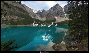 مَا زَنَى غَيُورٌ قَطُّ. — علي بن أبي طالب