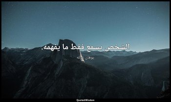 الشخص يسمع فقط ما يفهمه. — يوهان غوته
