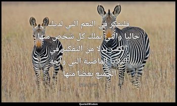 فلتفكر في النعم التي لديك حاليا والتي يملك كل شخص منها الكثير بدلا من التفكير في — تشارلز ديكنز