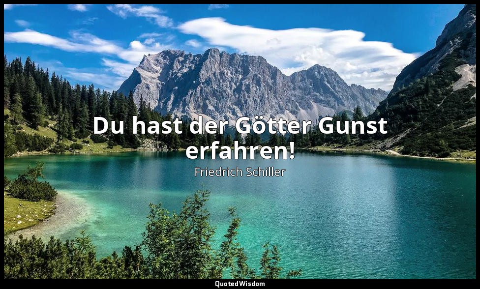 "Du hast der Götter Gunst erfahren!" - Der Ring des Polykrates — Friedrich Schiller