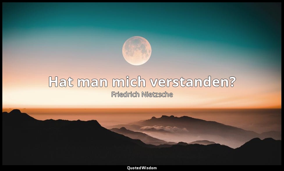 "Hat man mich verstanden?" - Dionysos gegen den Gekreuzigten ! - Warum ich ein S — Friedrich Nietzsche