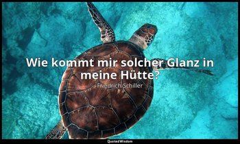 "Wie kommt mir solcher Glanz in meine Hütte?" - Die Jungfrau von Orleans, Prolog — Friedrich Schiller
