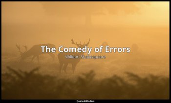 The Comedy of Errors — William Shakespeare