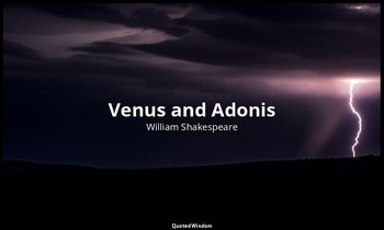 Venus and Adonis — William Shakespeare