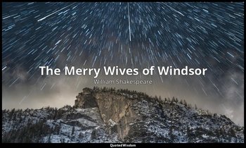 The Merry Wives of Windsor — William Shakespeare