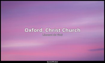 Oxford, Christ Church — Léonard de Vinci