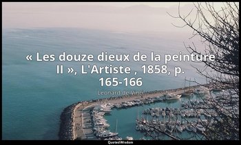 « Les douze dieux de la peinture II », L'Artiste , 1858, p. 165-166 — Léonard de Vinci