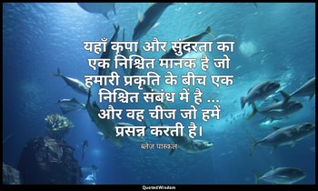 यहाँ कृपा और सुंदरता का एक निश्चित मानक है जो हमारी प्रकृति के बीच एक निश्चित सं — ब्लेज़ पास्कल