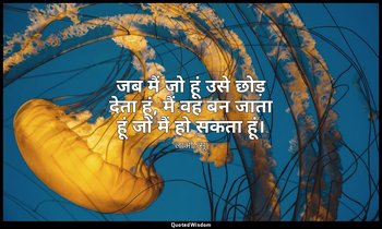 जब मैं जो हूं उसे छोड़ देता हूं, मैं वह बन जाता हूं जो मैं हो सकता हूं। — लाओ-त्सू