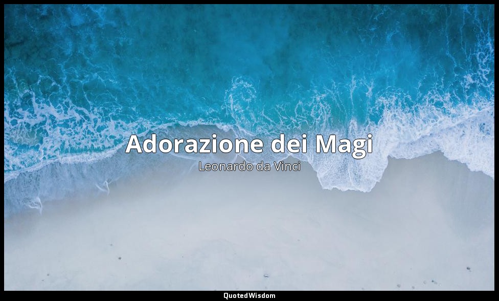 Adorazione dei Magi — Leonardo da Vinci