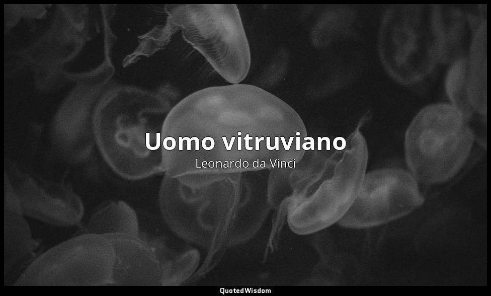 Uomo vitruviano — Leonardo da Vinci