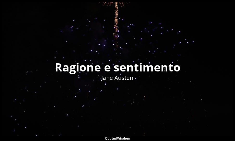 Ragione e sentimento — Jane Austen
