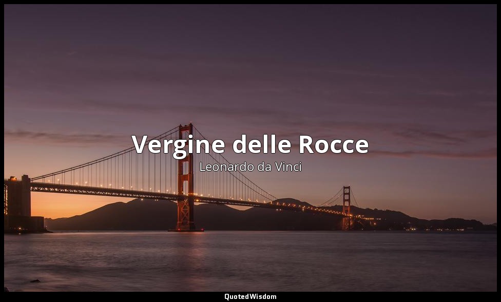 Vergine delle Rocce — Leonardo da Vinci