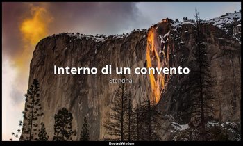Interno di un convento — Stendhal