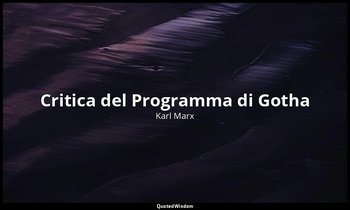 Critica del Programma di Gotha — Karl Marx