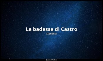La badessa di Castro — Stendhal