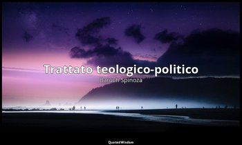 Trattato teologico-politico — Baruch Spinoza