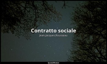 Contratto sociale — Jean-Jacques Rousseau
