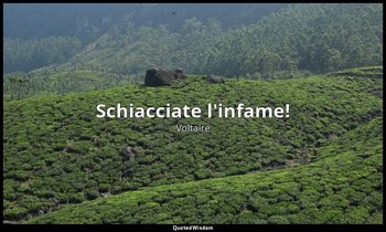 Schiacciate l'infame! — Voltaire