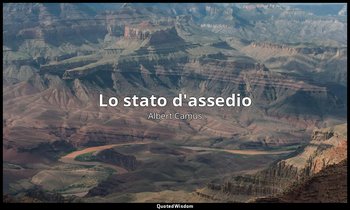 Lo stato d'assedio — Albert Camus