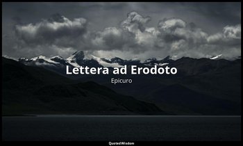 Lettera ad Erodoto — Epicuro