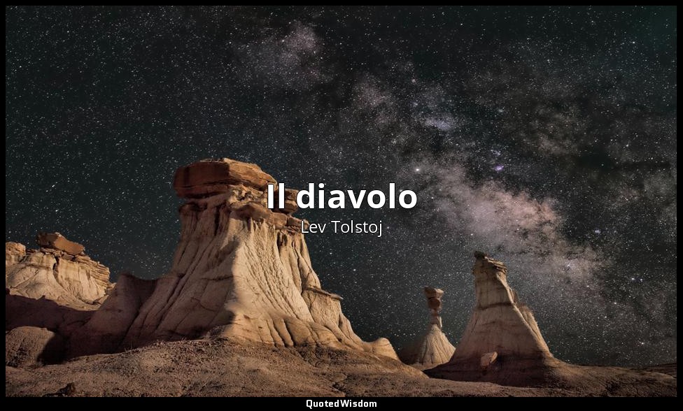Il diavolo (postumo) — Lev Tolstoj