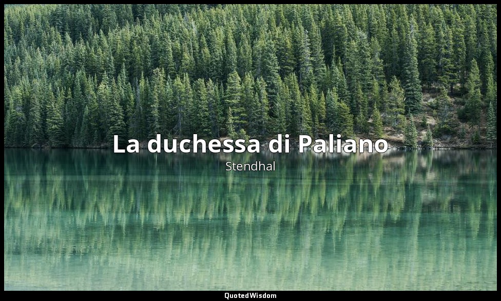 La duchessa di Paliano — Stendhal