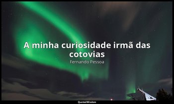A minha curiosidade irmã das cotovias — Fernando Pessoa