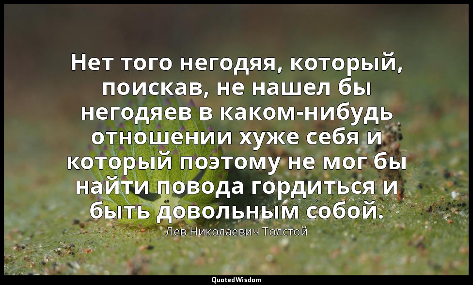Нет того негодяя, который, поискав, не нашел бы негодяев в каком-нибудь отношени — Лев Николаевич Толстой