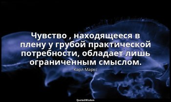 Чувство , находящееся в плену у грубой практической потребности, обладает лишь о — Карл Маркс