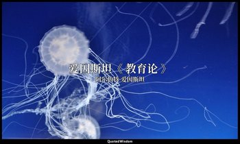 爱因斯坦《 教育论 》 — 阿尔伯特·爱因斯坦