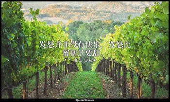 发怒并非没有快乐，发怒比蜜糖还要甜。 — 亚瑟·叔本华