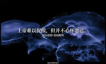 上帝难以捉摸，但并不心怀恶意。 — 阿尔伯特·爱因斯坦