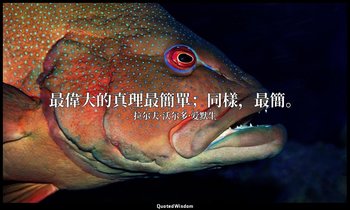 最偉大的真理最簡單；同樣，最簡。 — 拉尔夫·沃尔多·爱默生